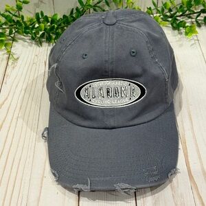 Alabama Gray Distressed Hat Adjustable